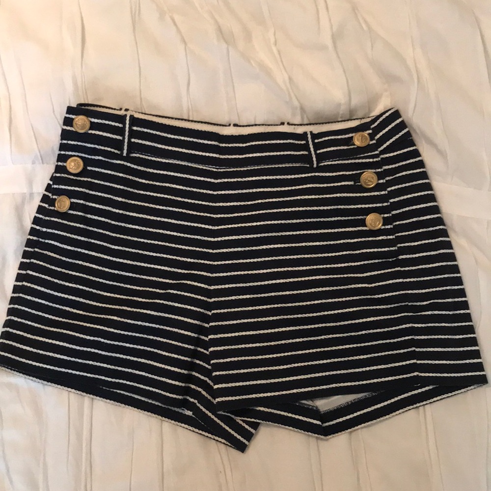 JCrew baby and white striped short